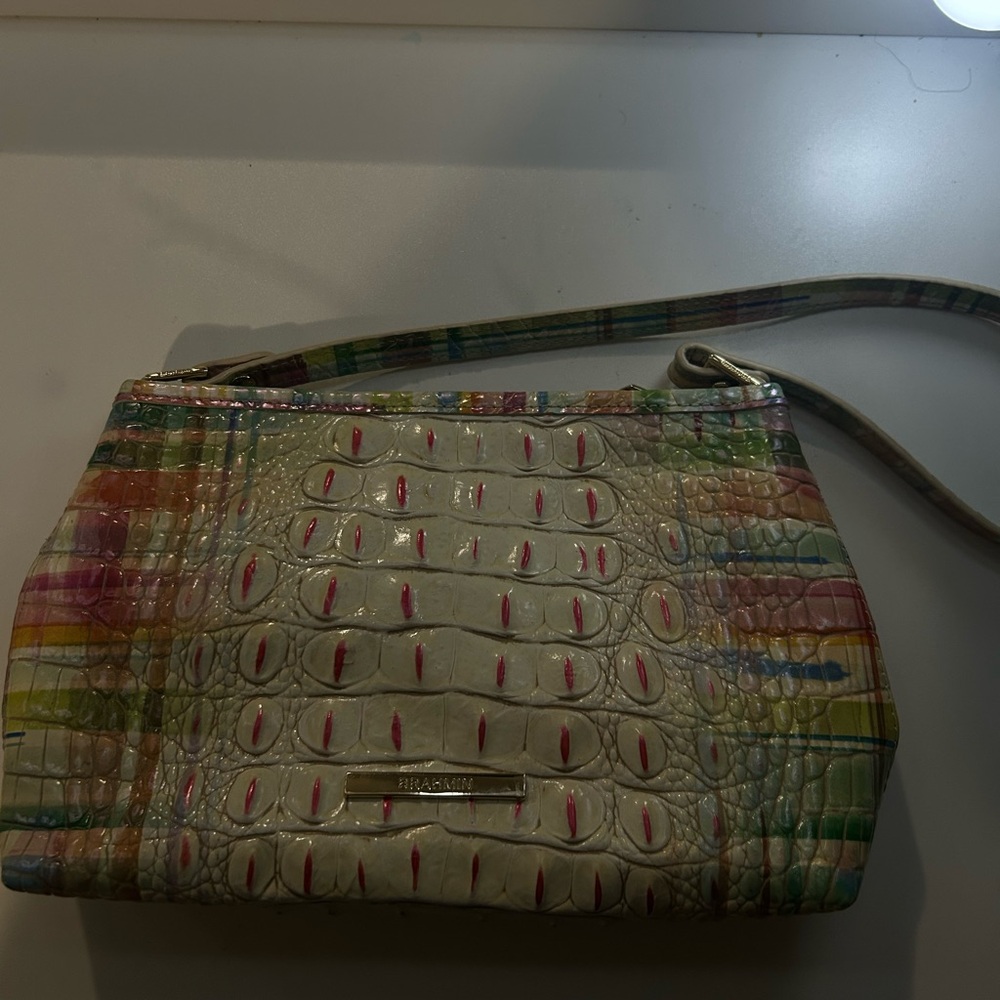 Brahmin Multicolor Croc-Embossed Women's Bag